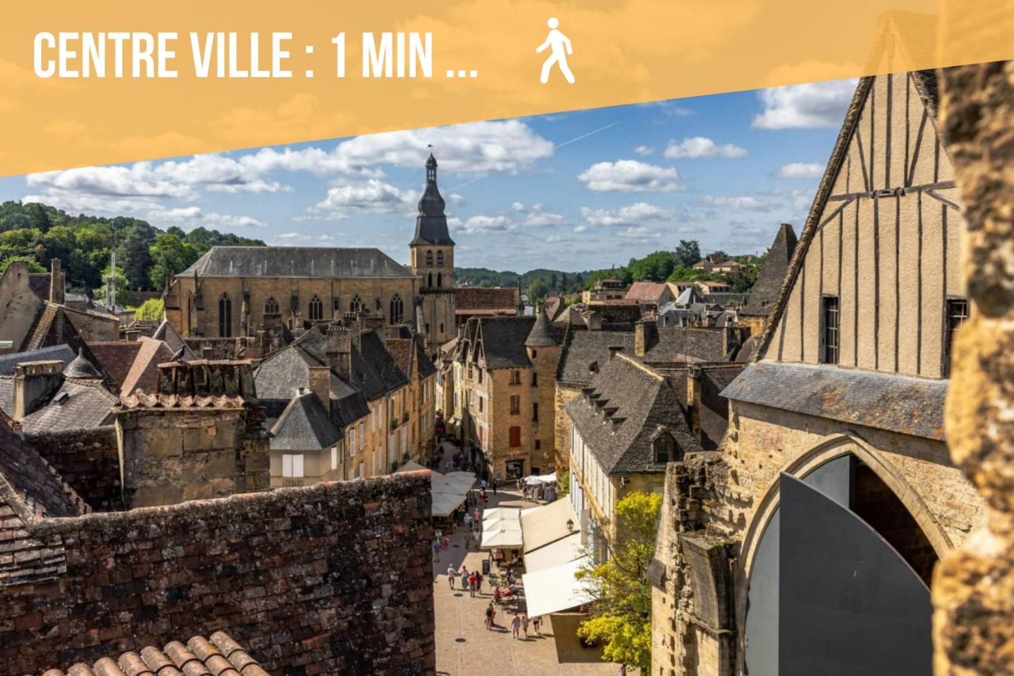 3 Pieces, Climatise, Calme, 100M Du Centre, Parking, "Lyriade" 萨尔拉拉卡内达 外观 照片